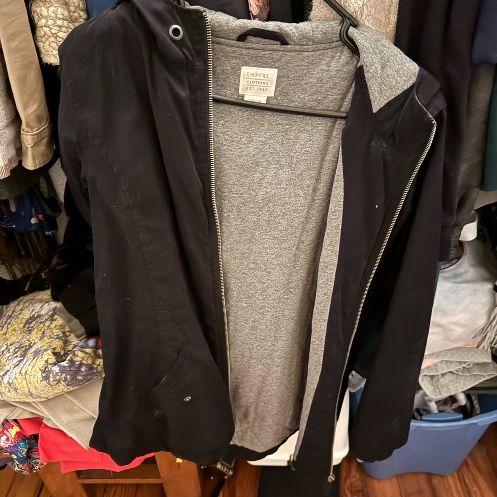 Lined black jacket